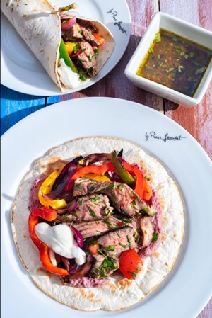 Hovädzie fajitas na grile